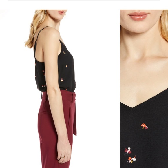 Halogen V Neck Floral Camisole - Picture 3 of 12